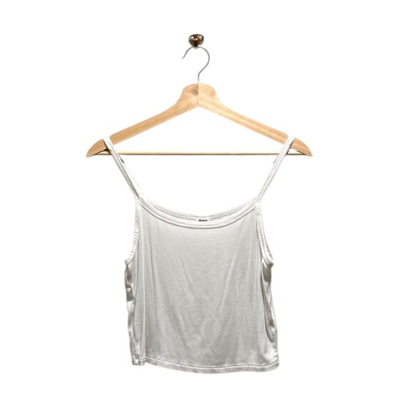 Sunday Best Cropped Spaghetti Strap Tank Top White Size M Boho Summer Festival - Picture 2 of 11